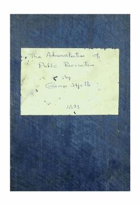 The Adminitration of Public Recreation