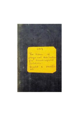 The Science of Physical Education for Handicapped Chilldren