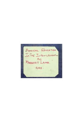 Physical Education in the Fant School